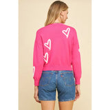 Pink Hearts Sweater