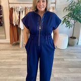 Poppy Jumpsuit | Navy