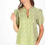 Brooke Top | Green Daisy