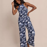 Karrigan Grand Palms Printed Performance Jumpsuit