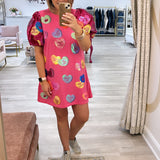 Pink Conversation Heart Dress