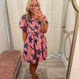 Floral Puff Sleeve Dress