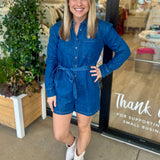 Denim Romper