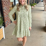 Iris Dress | Green Daisy