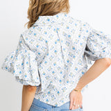 French Floral Top