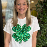 Sequin Shamrock Top