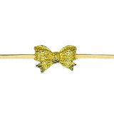 Gold Bow Stretch Belt