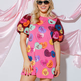 Pink Conversation Heart Dress