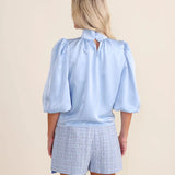 Carmen Top | Cornflower Blue